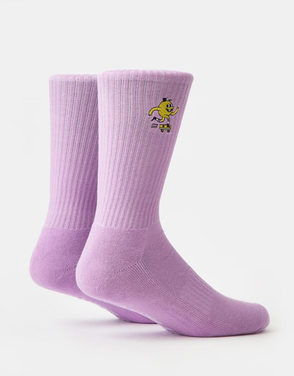 Blast Skates Embroidered Mascot Crew Socks - Lilac - Image 4