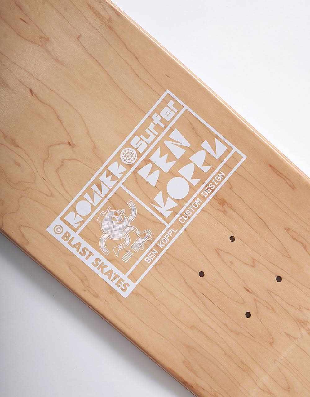 Blast Skates Koppl Roller 'Earth' Surfer Skateboard Deck - 9.25" - Image 4