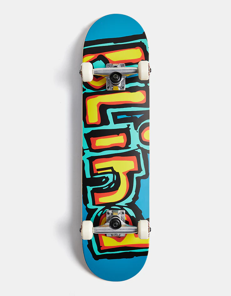 Blind Matte OG Logo Red Teal Complete Skateboard - 7.75"