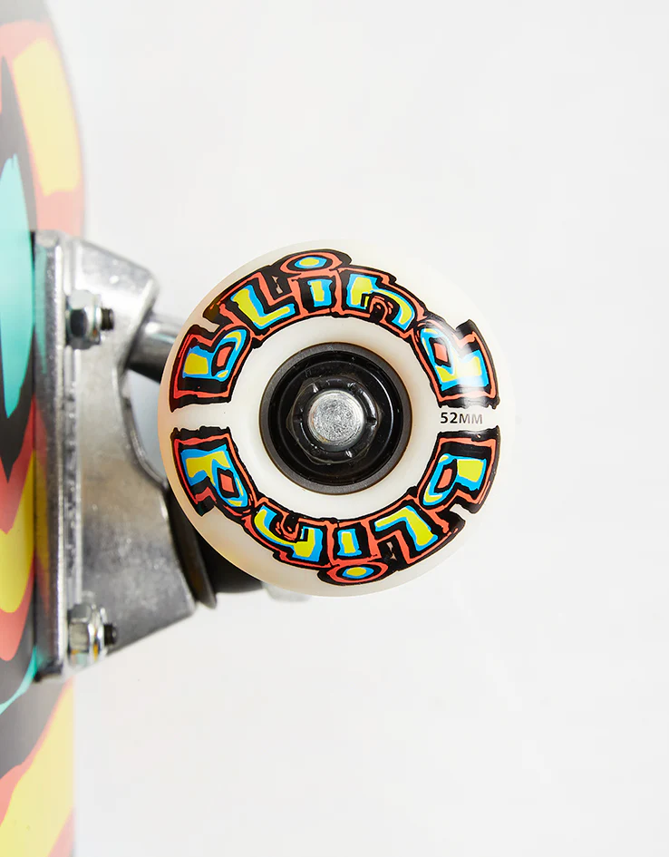 Blind Matte OG Logo Red Teal Complete Skateboard - 7.75" - Image 5
