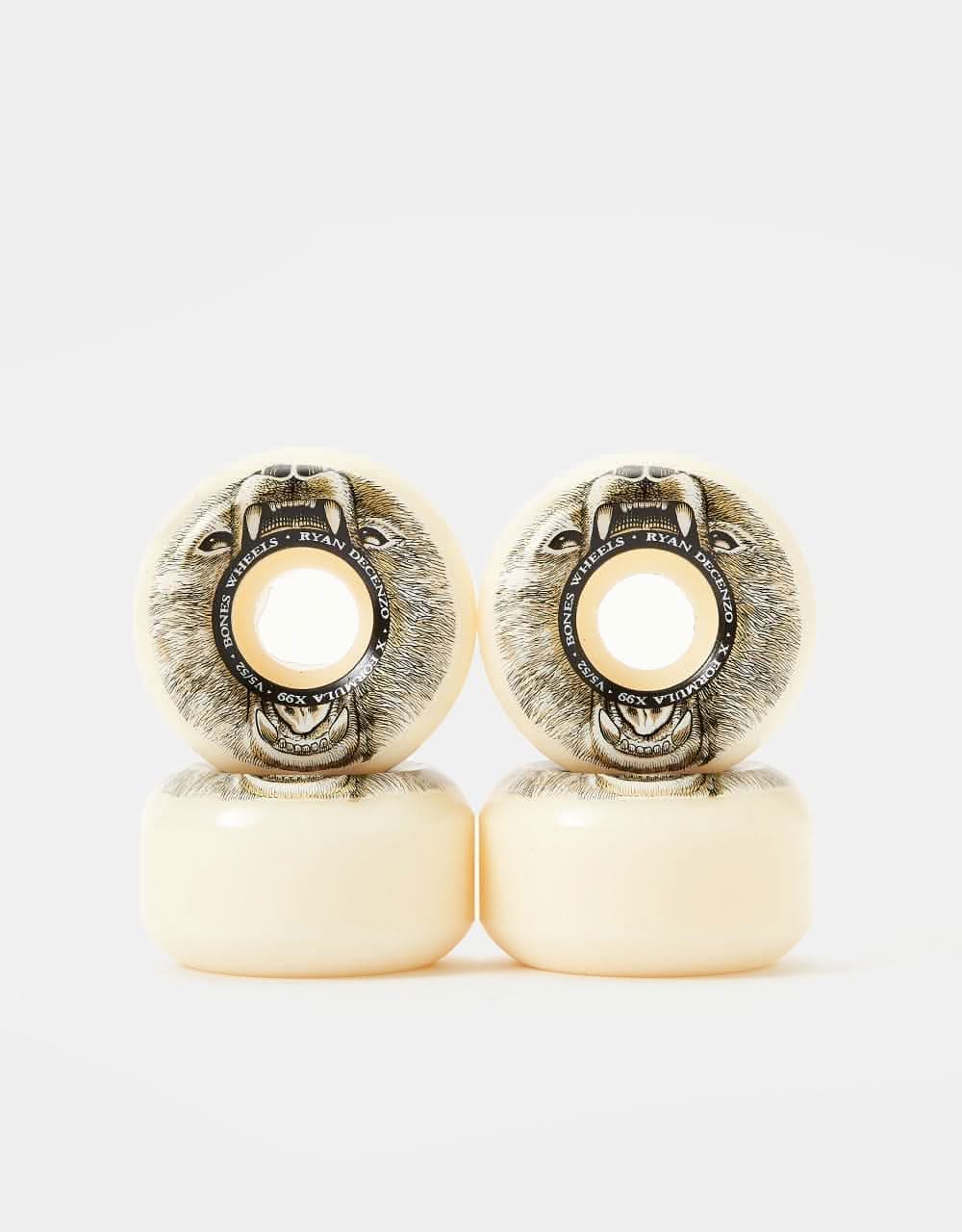 Bones Decenzo Bear Grills X-Formula V5 Sidecut 99a Skateboard Wheels