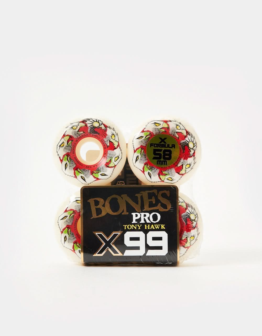 Bones Hawk Animation X-Formula V5 Sidecut 99a Skateboard Wheels - 58mm - Image 4