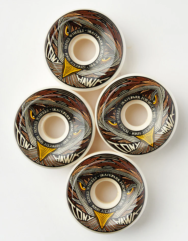Bones Hawk Night Hawk SPF V5 Sidecut 84b Skateboard Wheels - Image 2