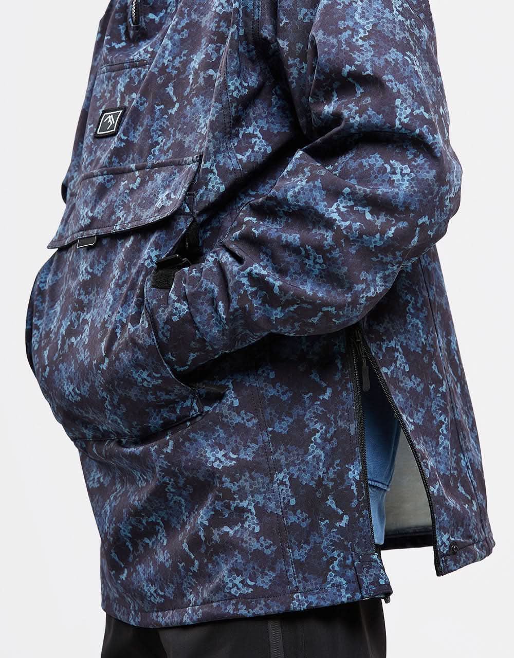 Brethren Access Anorak Snowboard Jacket - Crypto Camo - Image 3