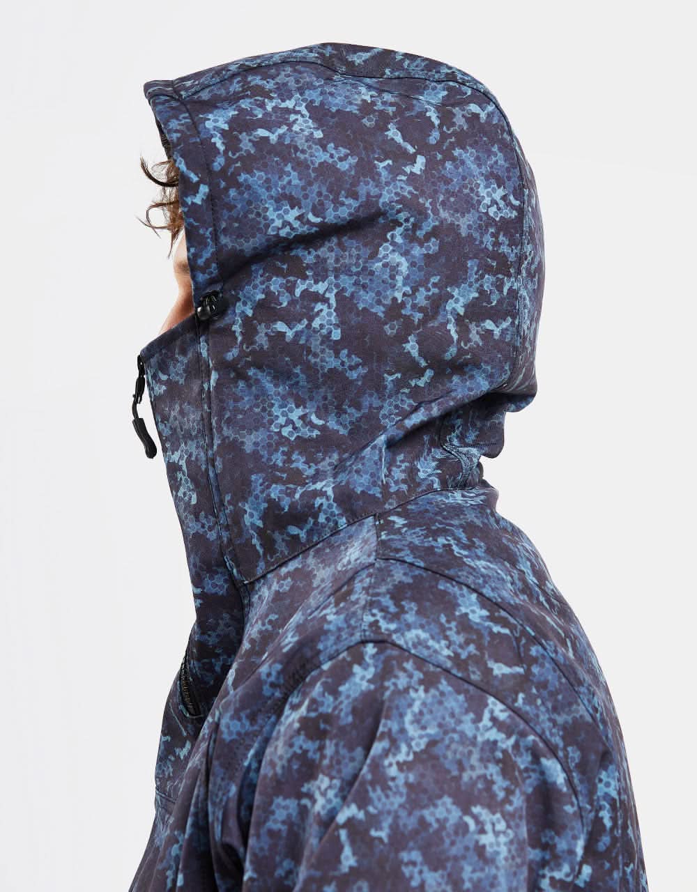 Brethren Access Anorak Snowboard Jacket - Crypto Camo - Image 7