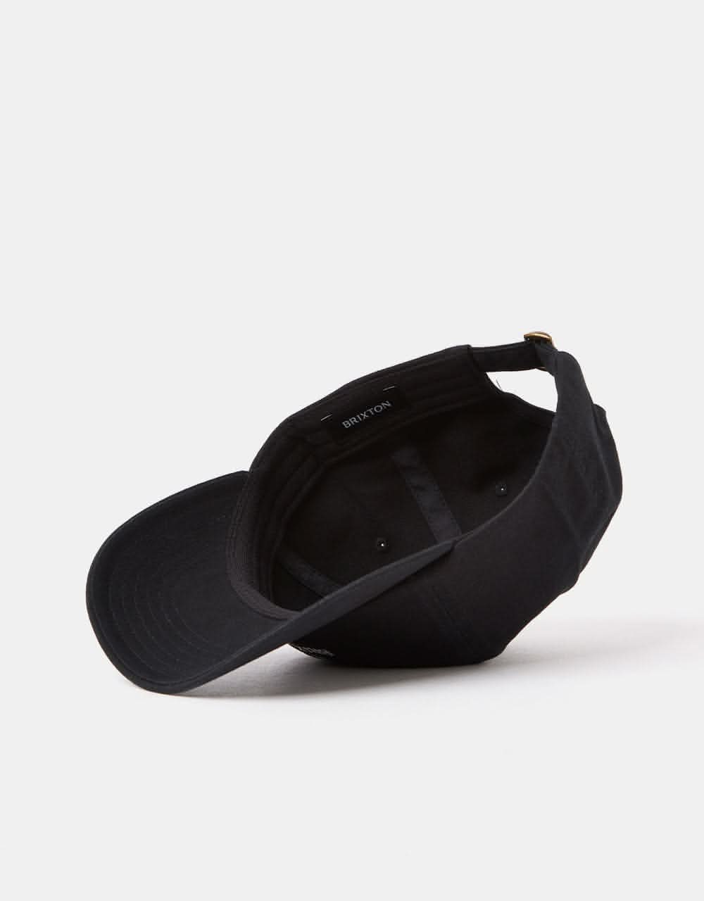 Brixton Alpha NetPlus® Low Profile Cap - Black/White Rinse - Image 4