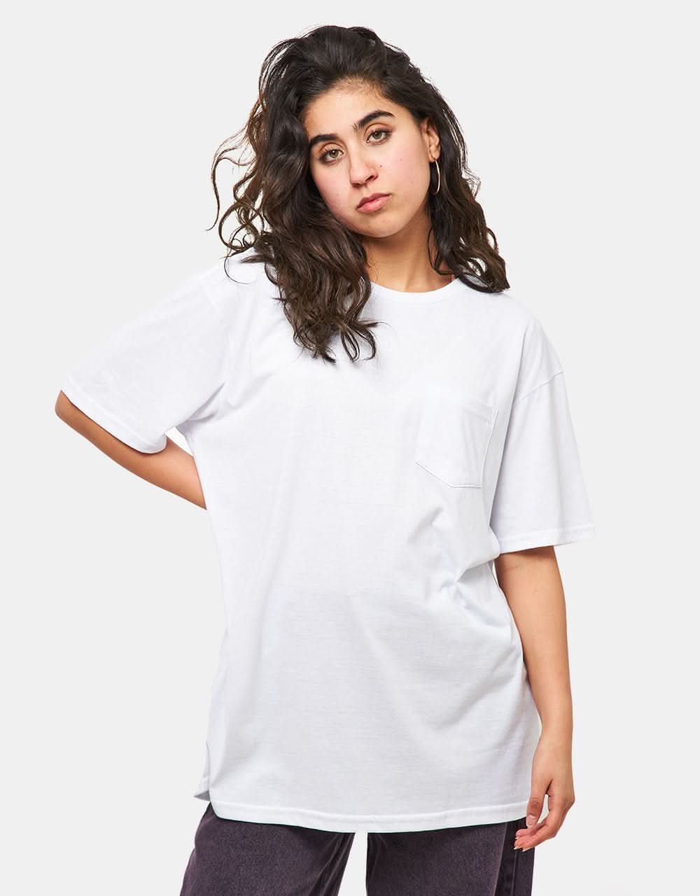 Brixton Basic Pocket T-Shirt - White - Image 4