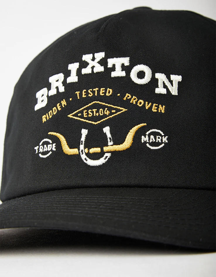 Brixton Beekman Snapback Cap - Black - Image 2