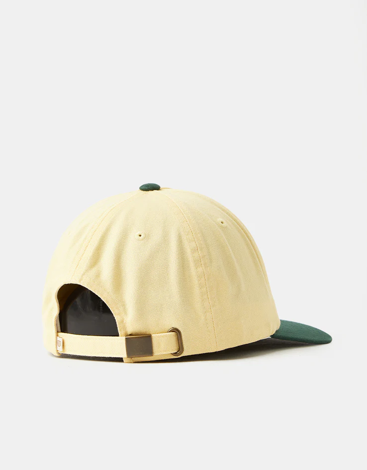 Brixton Certified Strapback Cap - Washed Celestial Yellow/Mediterranean Teal - Image 3