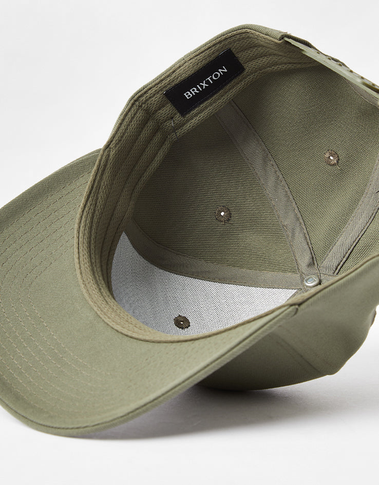 Brixton Crest C Snapback Cap - Ivy Green - Image 4