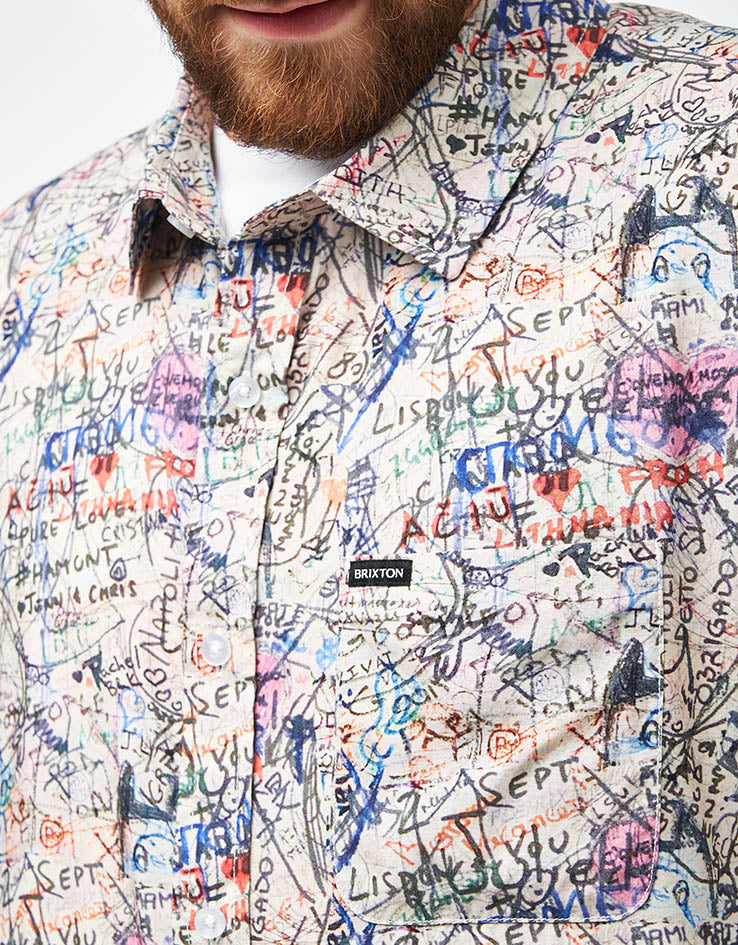 Brixton Cru Print S/S Shirt - Graffiti - Image 4