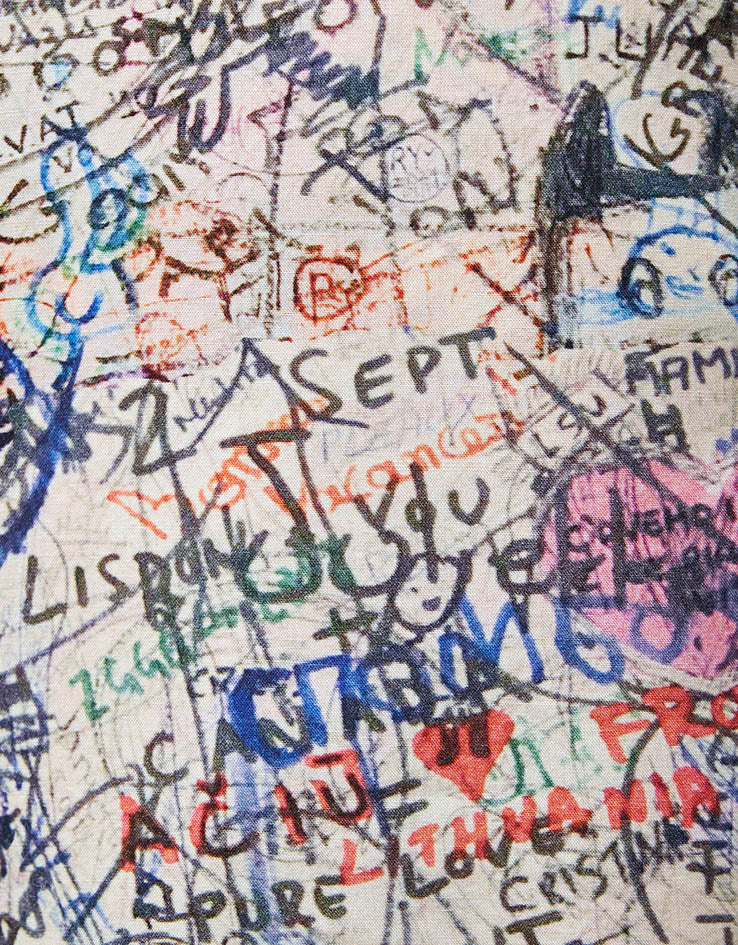 Brixton Cru Print S/S Shirt - Graffiti - Image 5