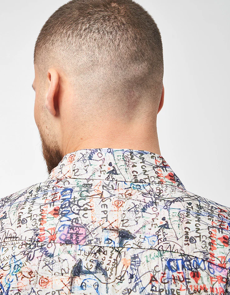 Brixton Cru Print S/S Shirt - Graffiti - Image 6