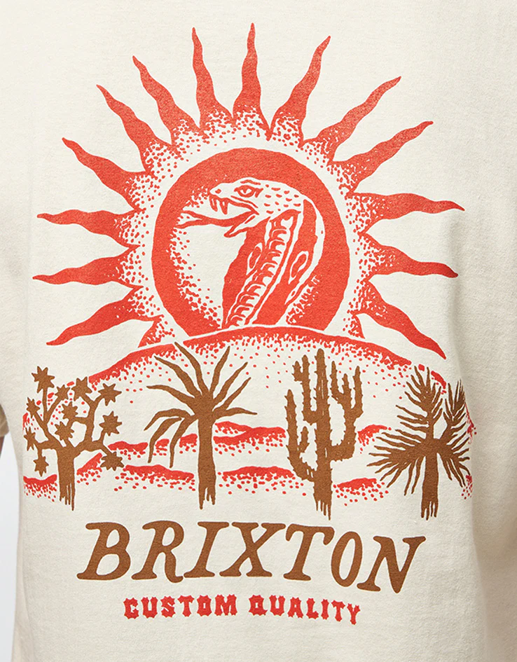 Brixton Dark Paradise T-Shirt - Cream - Image 3