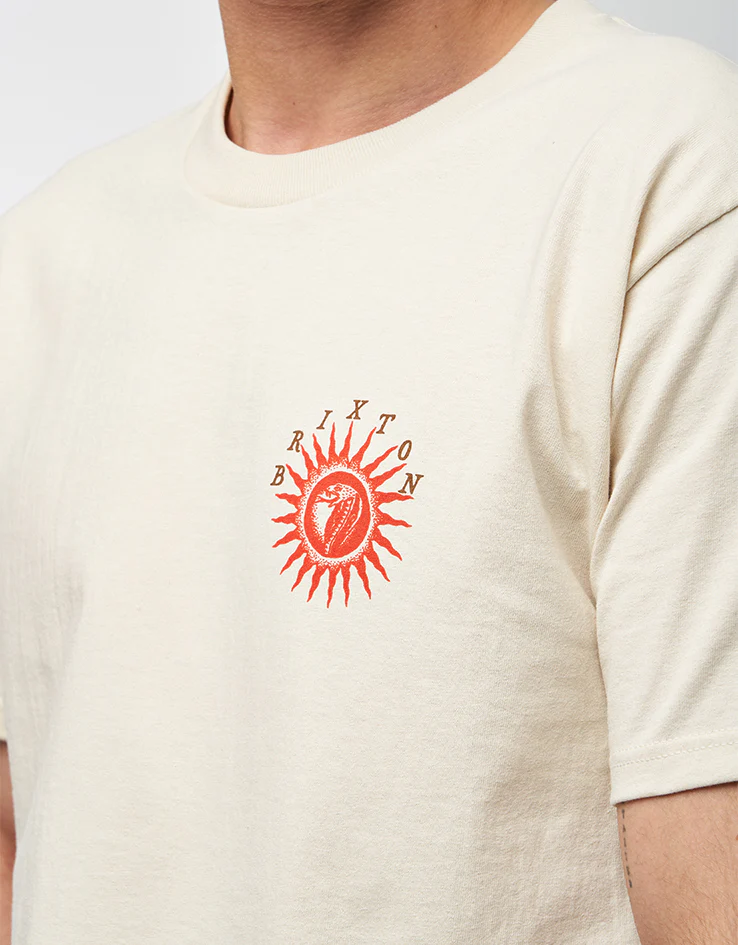 Brixton Dark Paradise T-Shirt - Cream - Image 4