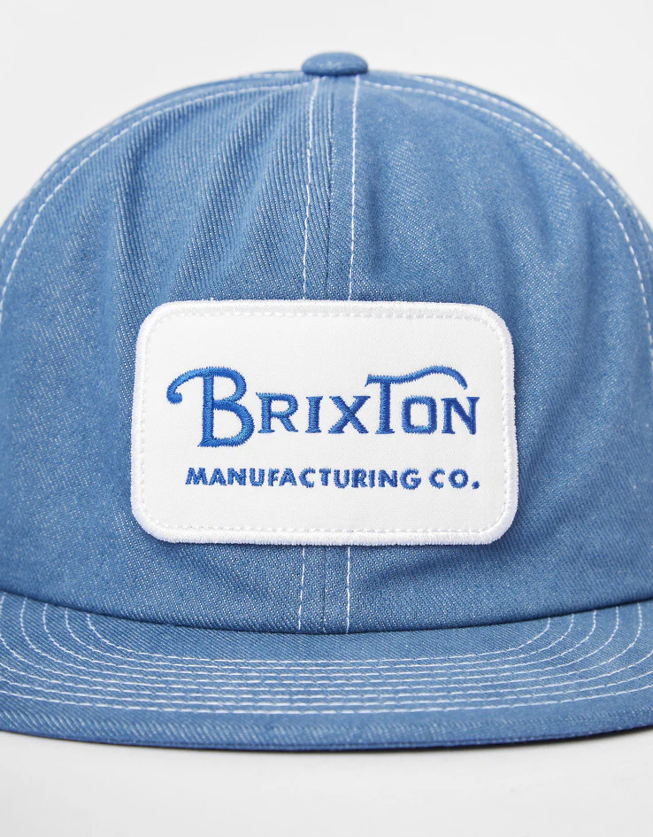 Brixton Grade Snapback Cap - Denim - Image 2