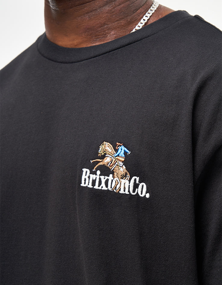 Brixton Inwood T-Shirt - Black - Image 2