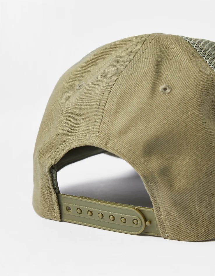 Brixton Largo NetPlus Snapback Cap - Olive/Olive - Image 4