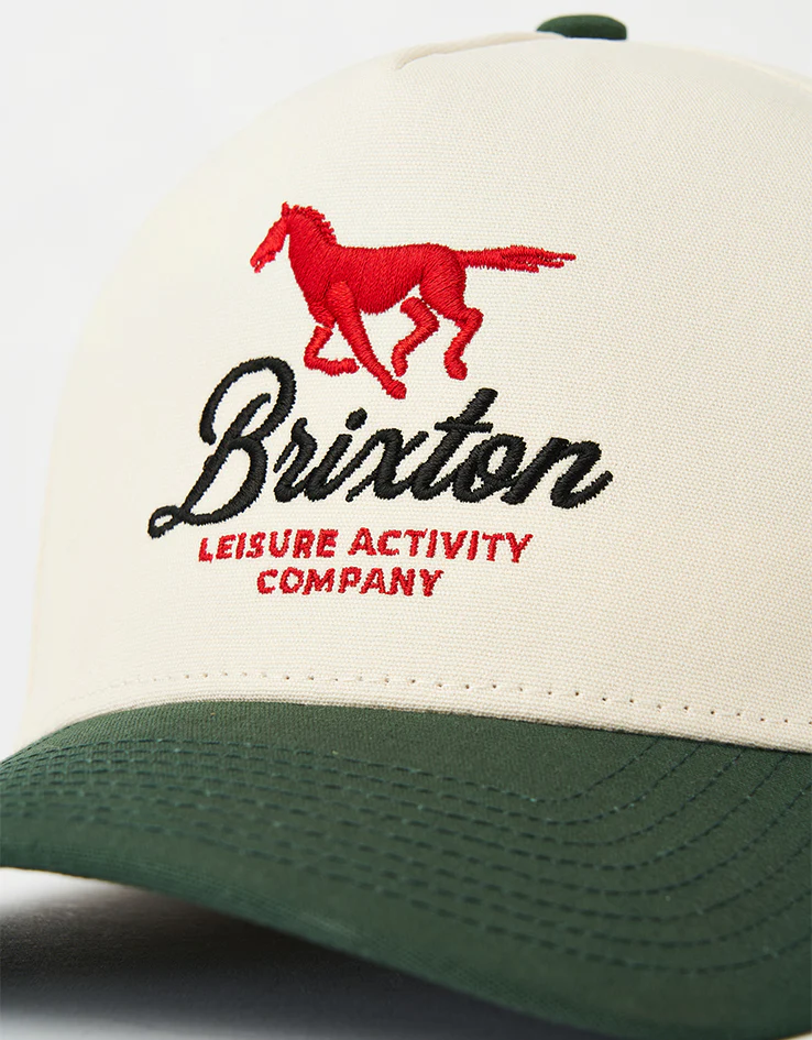 Brixton Leisure Activity Snapback Cap - Pine Needle/White Cap - Image 2
