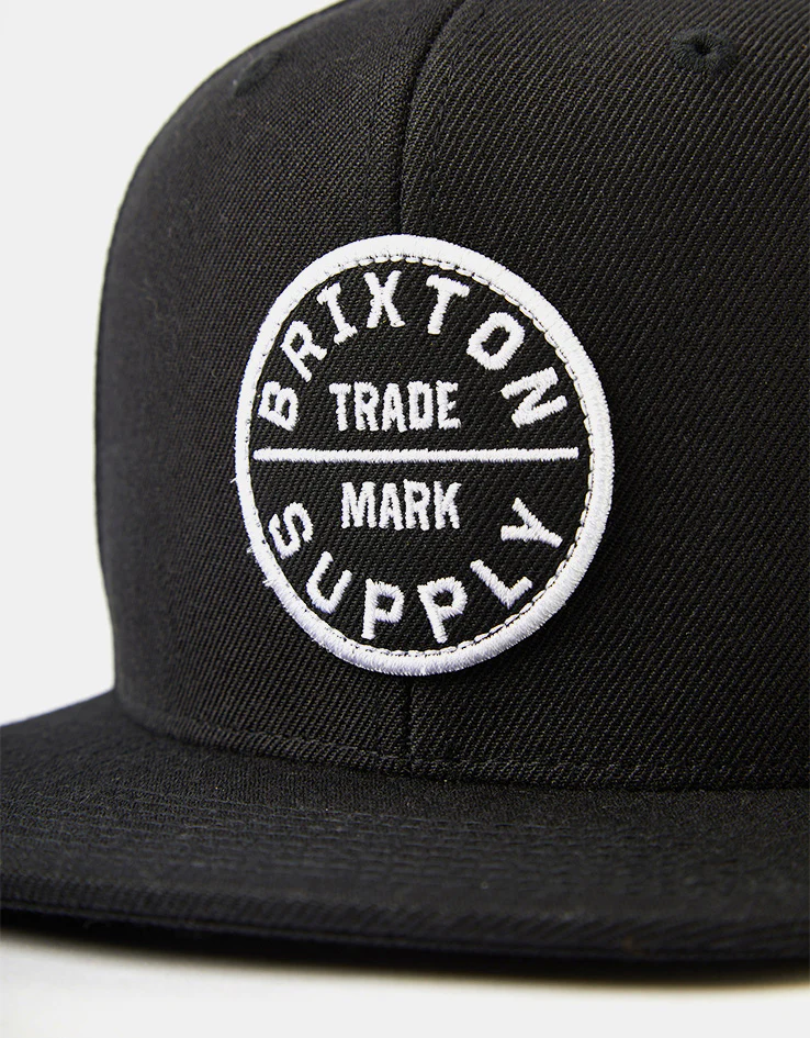 Brixton Oath III Snapback Cap - Black - Image 2