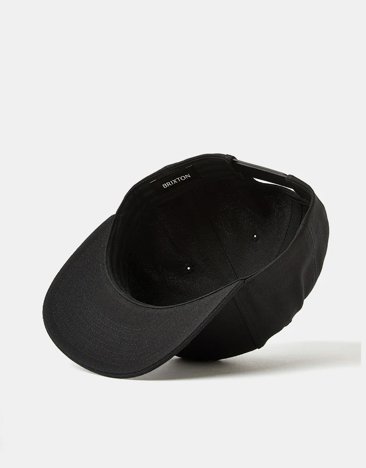 Brixton Oath III Snapback Cap - Black - Image 4
