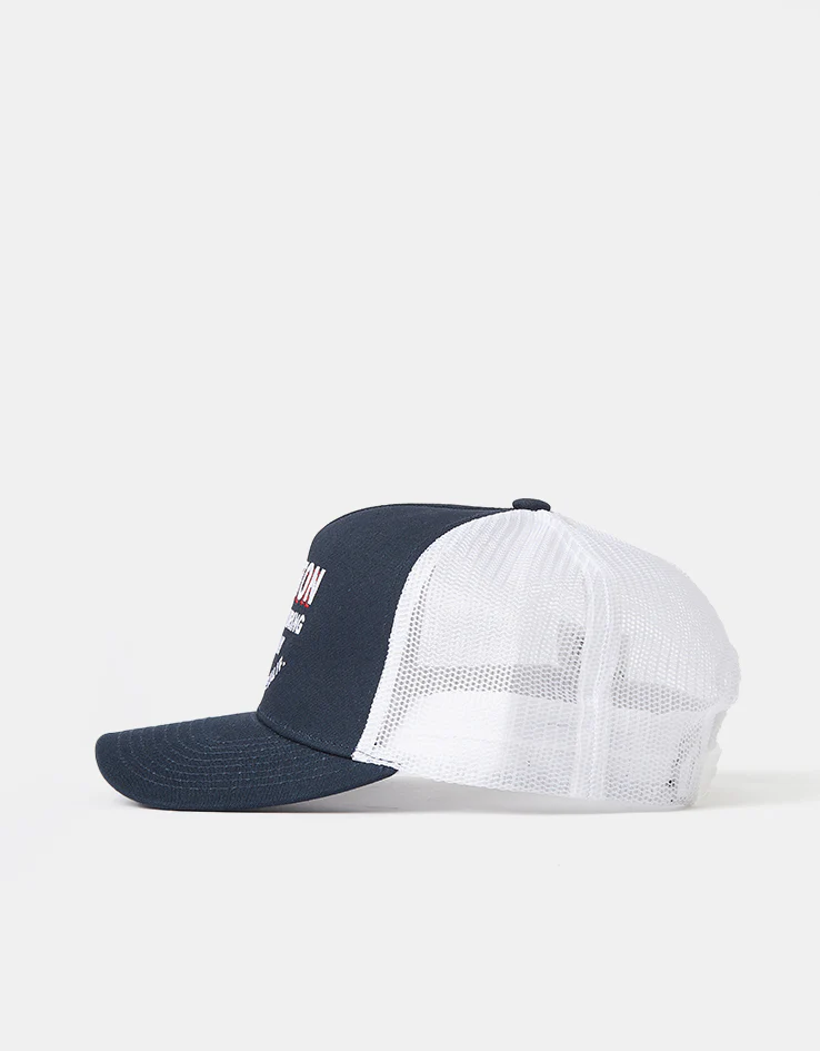 Brixton Redoubt NetPlus Trucker Cap - Navy/White/White - Image 3