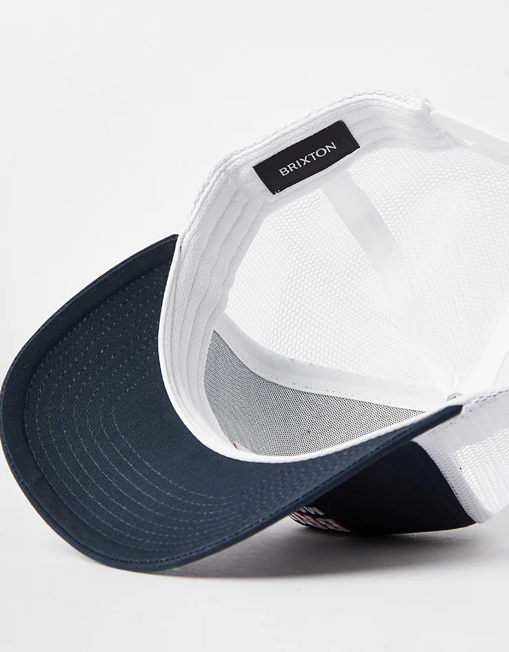 Brixton Redoubt NetPlus Trucker Cap - Navy/White/White - Image 4