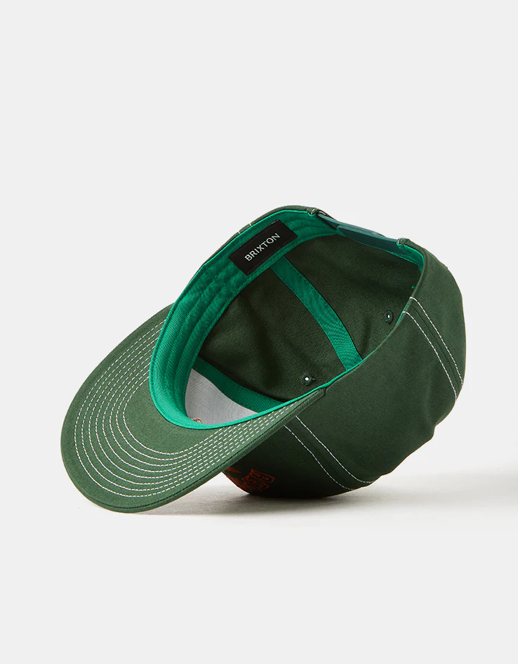 Brixton Repair Shop Snapback Cap - Primal Green - Image 5