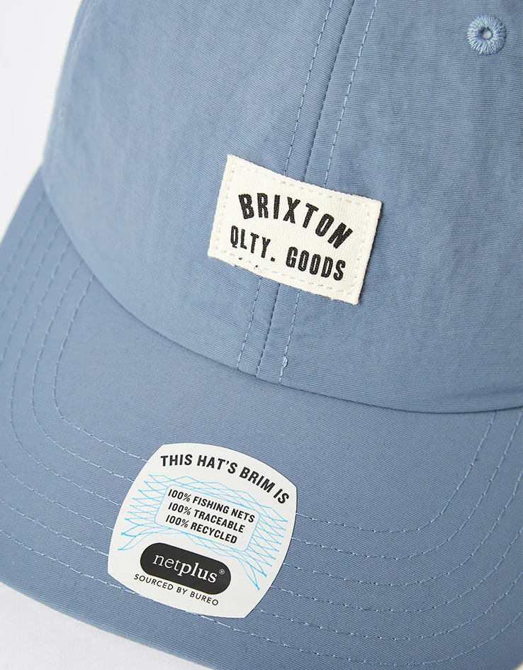 Brixton Strapback Cap - China Blue Nylon - Image 4