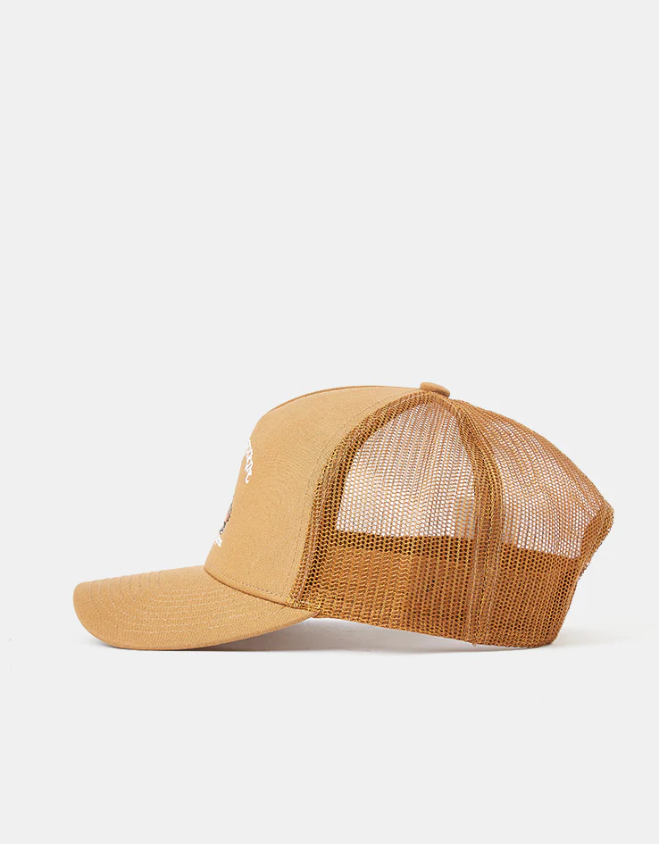 Brixton Stride C NetPlus Trucker Cap - Washed Copper/Washed Copper - Image 2