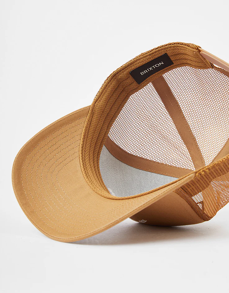 Brixton Stride C NetPlus Trucker Cap - Washed Copper/Washed Copper - Image 5