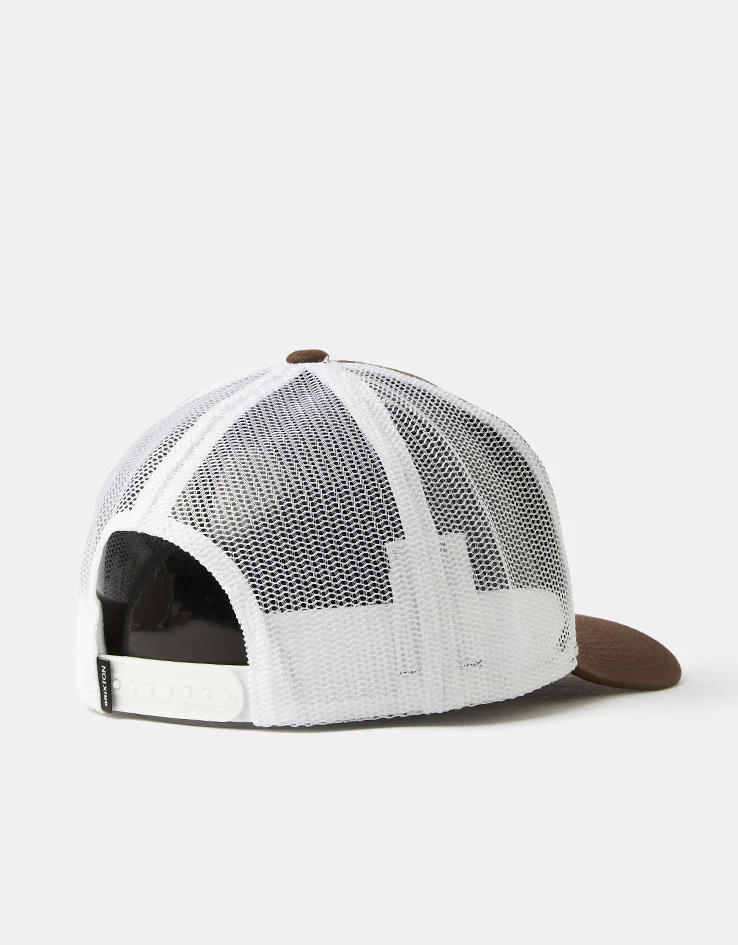 Brixton Tolman Netplus Trucker Cap - Pinecone Brown/White - Image 3