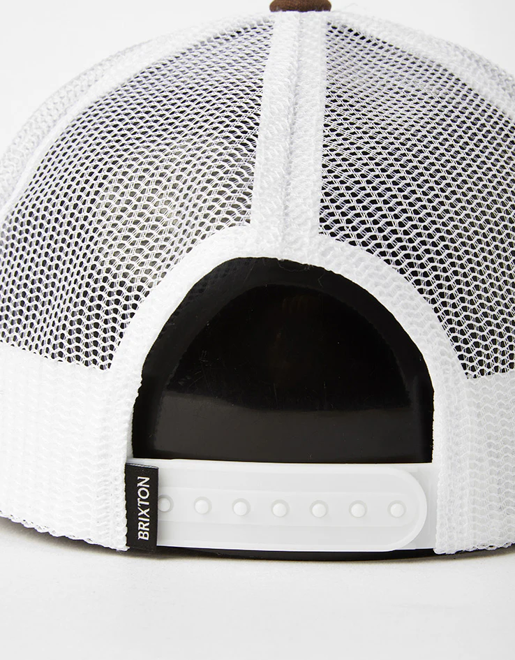 Brixton Tolman Netplus Trucker Cap - Pinecone Brown/White - Image 4