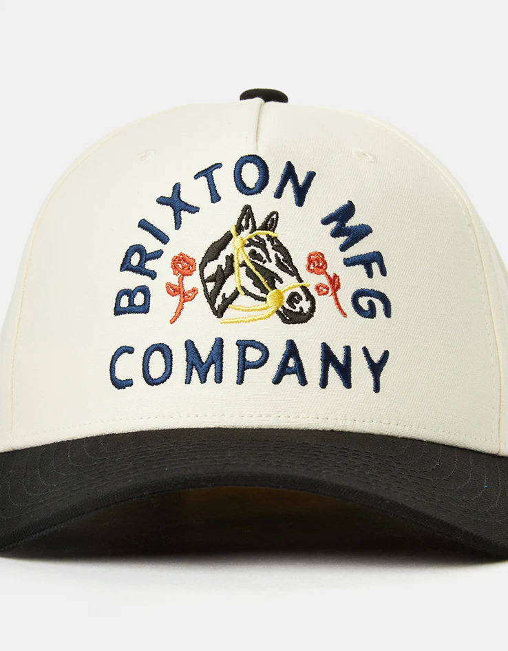 Brixton Trophy Horse Netplus Snapback - Black/Off White - Image 2