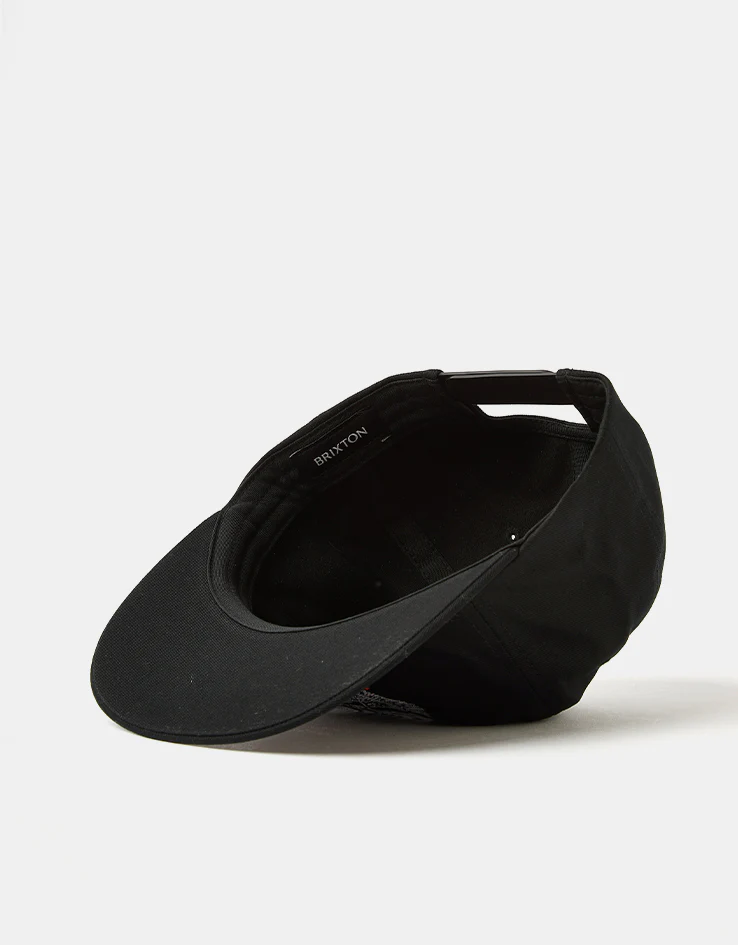 Brixton Waller Snapback Cap - Black - Image 5