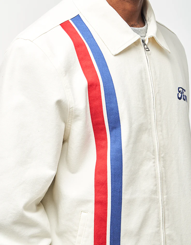 Brixton x Ford Number One Garage Jacket - Wimbledon White - Image 4