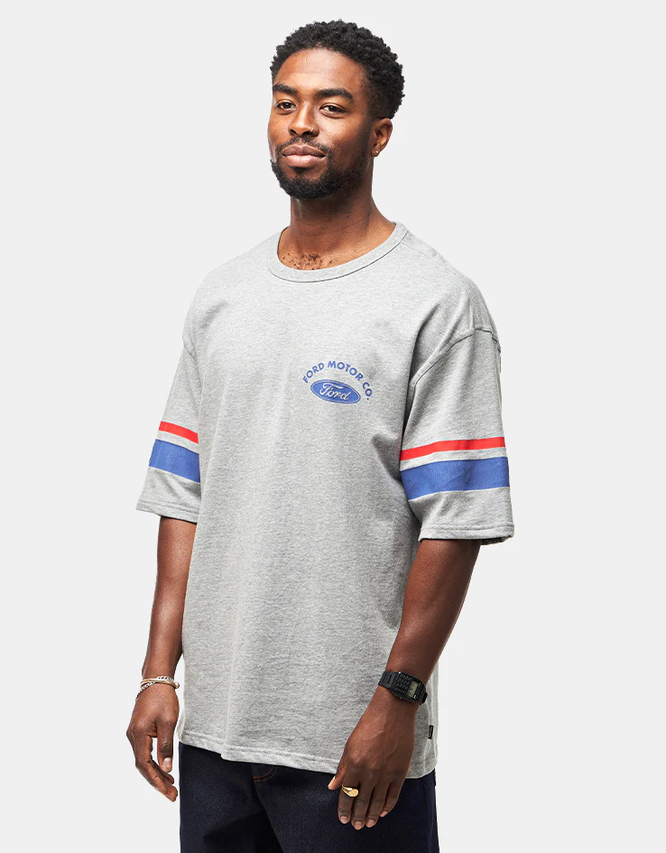 Brixton x Ford Truck Country Jersey - Heather Grey - Image 2