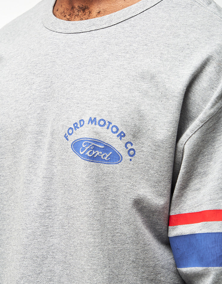 Brixton x Ford Truck Country Jersey - Heather Grey - Image 4