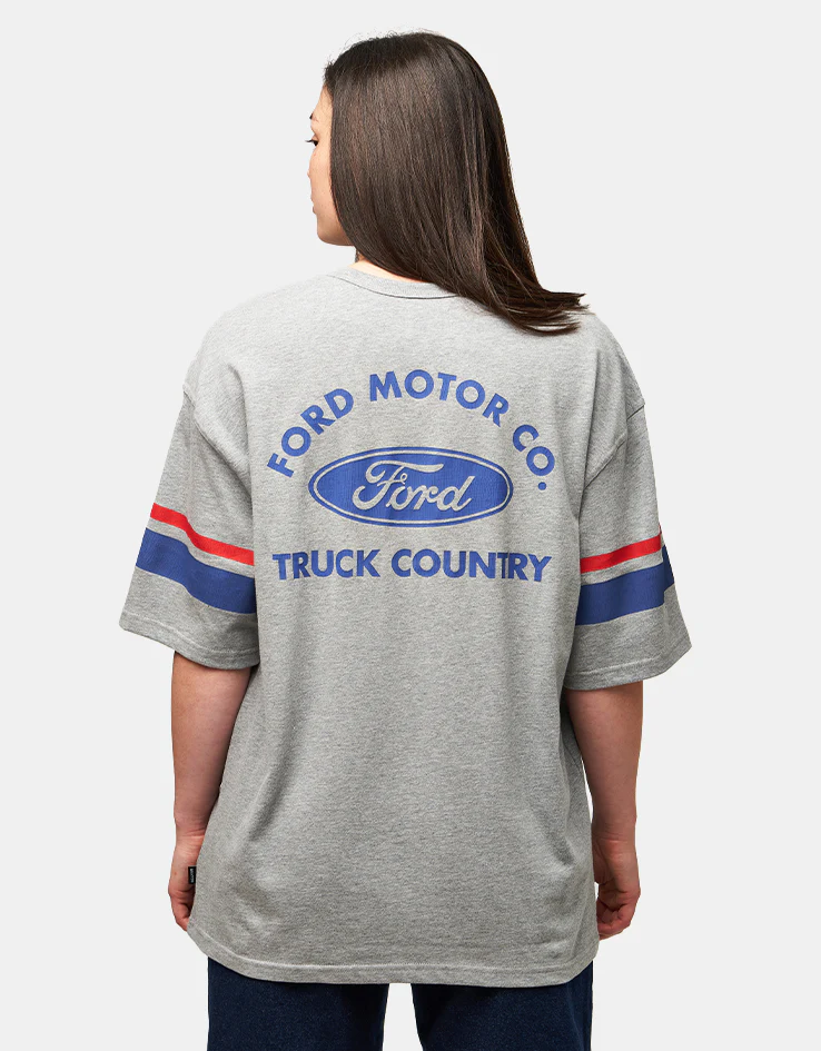 Brixton x Ford Truck Country Jersey - Heather Grey - Image 7