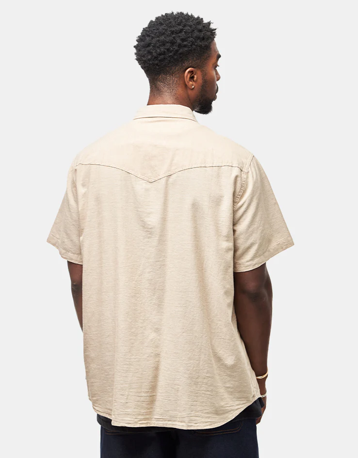 Brixton x Ford Western S/S Shirt - Khaki - Image 3