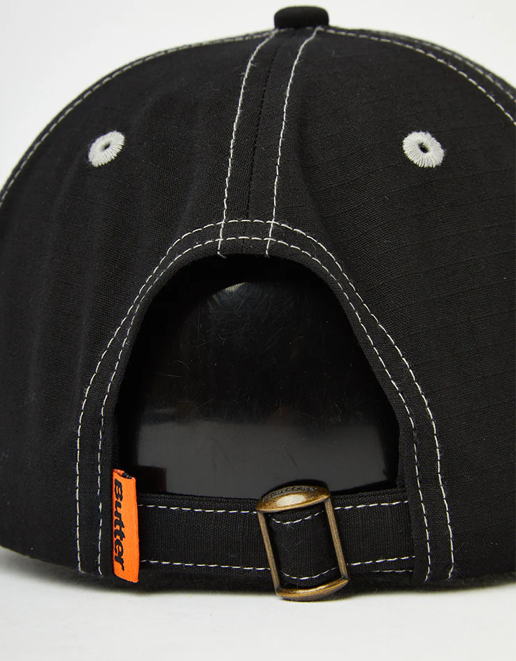 Butter Goods Abseil 6 Panel Cap - Black - Image 3