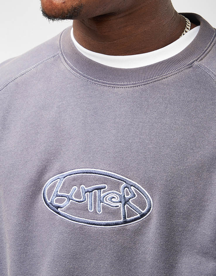 Butter Goods Abseil Crewneck - Washed Navy - Image 3