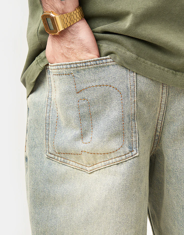 Butter Goods Ace Denim Jean - Distressed Light Blue - Image 6