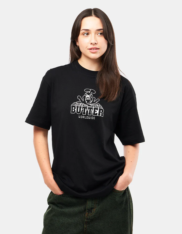 Butter Goods Alien T-Shirt - Black - Image 4