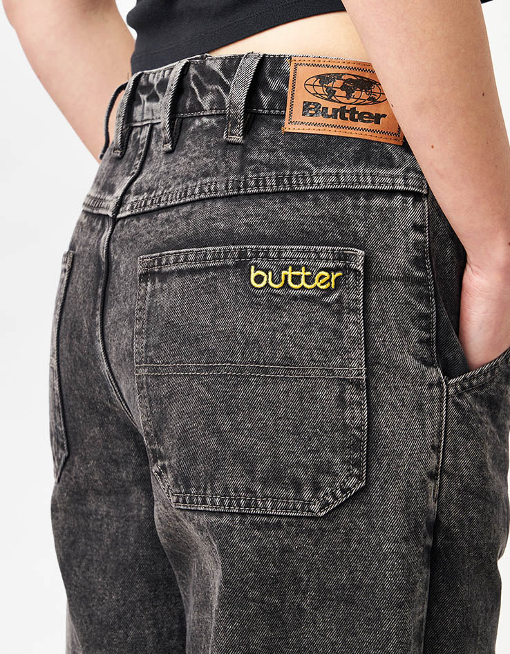 Butter Goods Alpine Denim Jeans Distressed - Black - Image 11