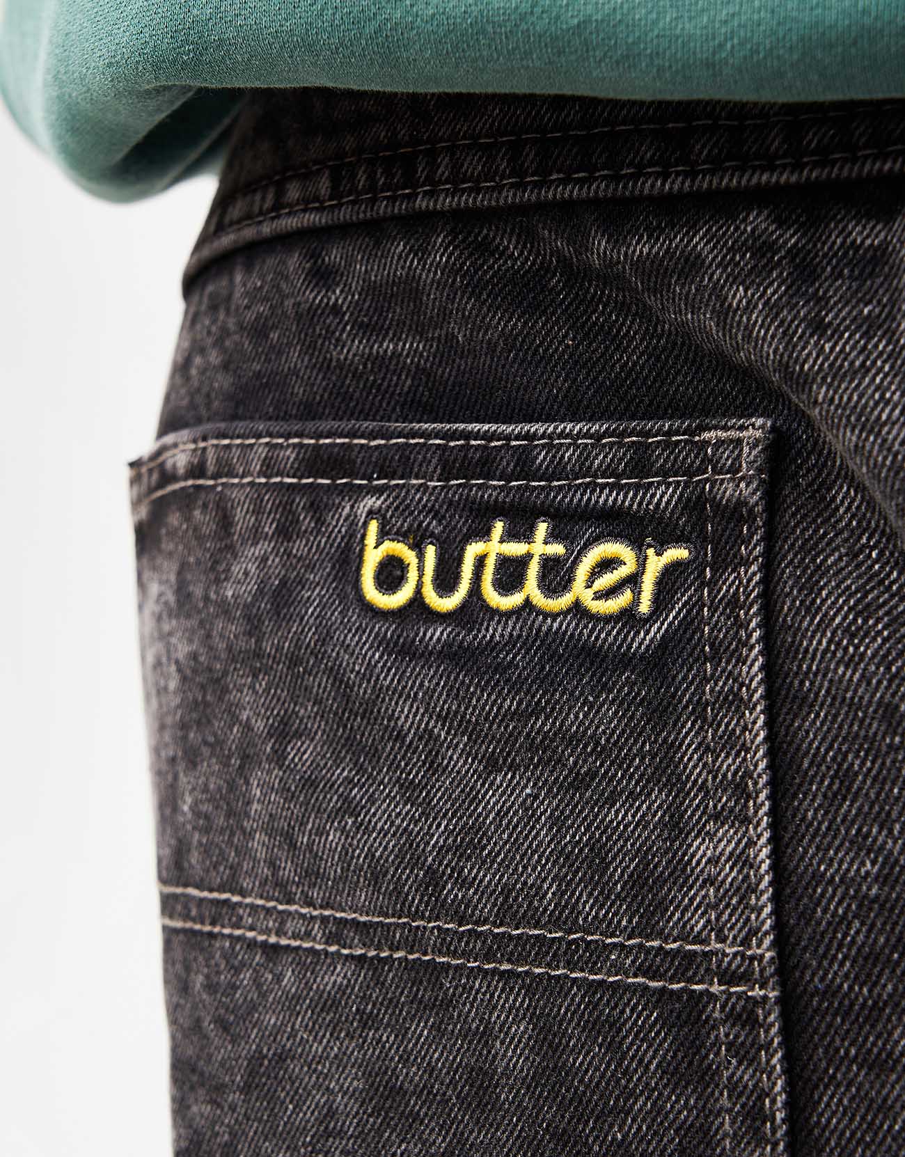 Butter Goods Alpine Denim Jeans Distressed - Black - Image 7