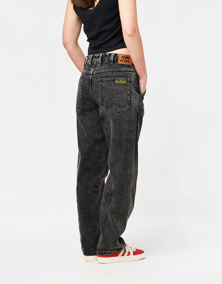 Butter Goods Alpine Denim Jeans Distressed - Black - Image 9