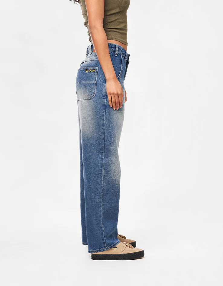 Butter Goods Alpine Denim Jeans Distressed - Faded Blue - Image 10