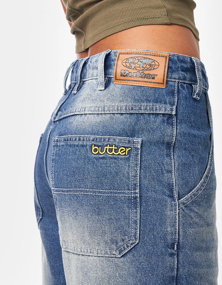 Butter Goods Alpine Denim Jeans Distressed - Faded Blue - Image 13