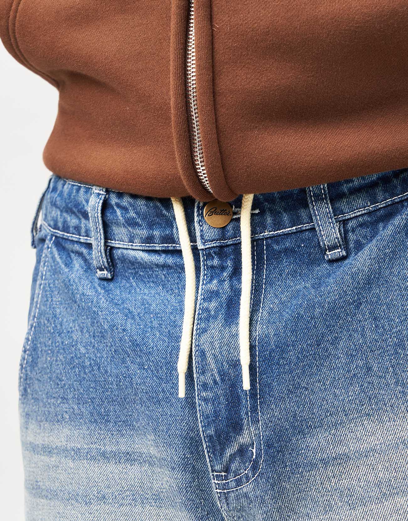 Butter Goods Alpine Denim Jeans Distressed - Faded Blue - Image 5